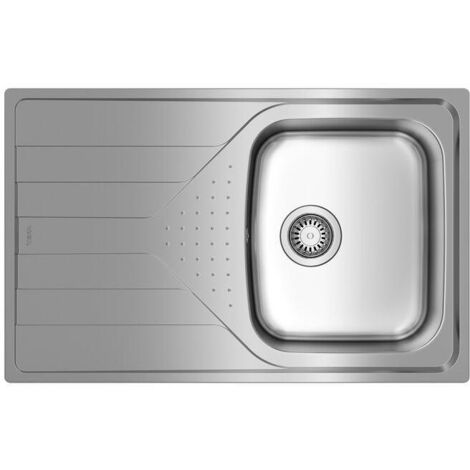 Fregadero Encastrado Acero inoxidable Rectangular 1 Senos TEKA 45