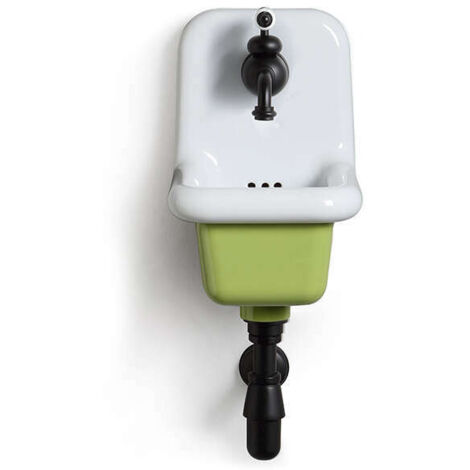 Fregadero escolar de cerámica esmaltada - 26 cm True Colors - Verde claro