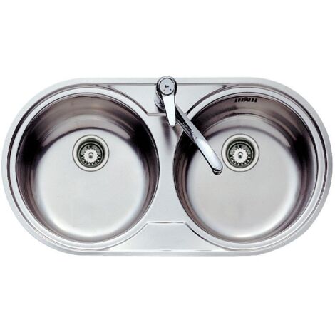 Fregadero Fregadero de cocina Rectangular 2 Senos TEKA DR-80 2C Ø