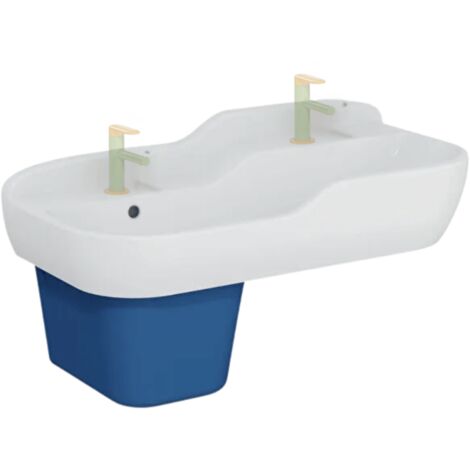 Fregadero infantil VITRA Sento Kids 2 alturas con rebosadero + tapa sifón Sento kids