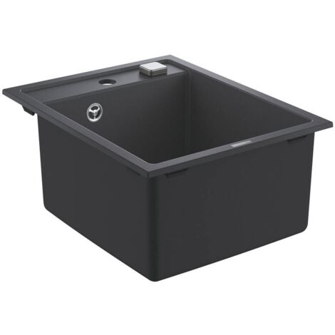 Fregadero K700 31650 1 lavabo 400x500mm granito negro