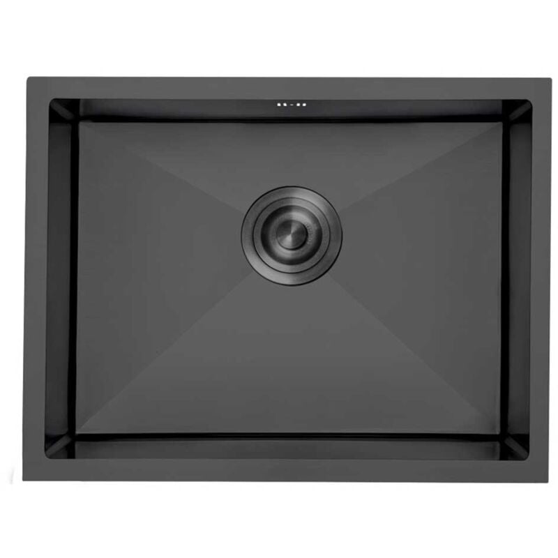 Gresinex - Fregadero Omega Bajo Encimera Insonorizado - Revestimiento Taille: 50x45 - Couleur: Anthracite Noir