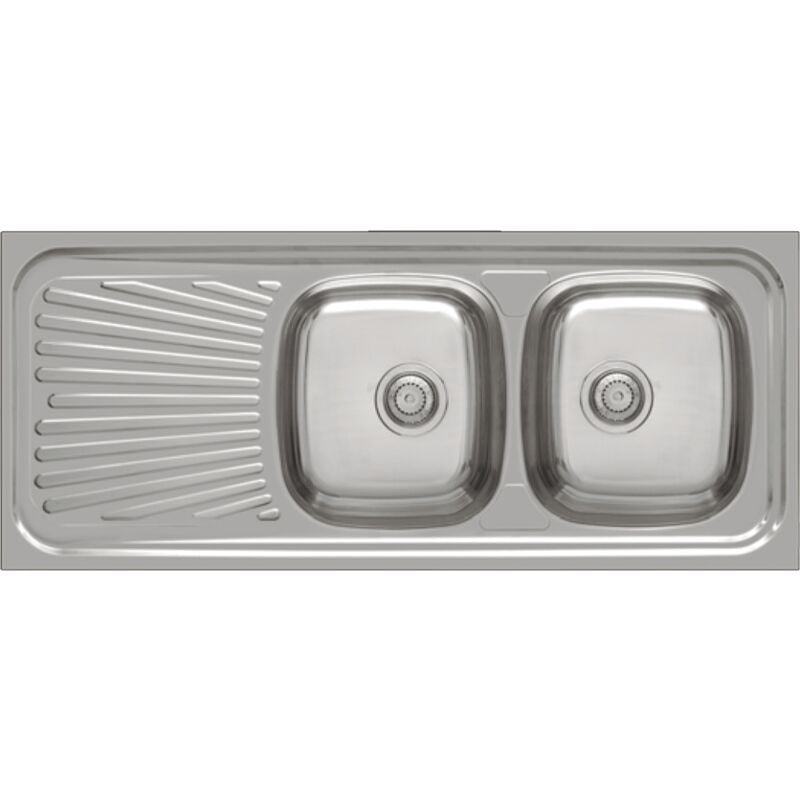 

Fregadero para mueble con escurridor Malasia 135 cm(alto)50 cm(largo) Opción Sin orificio para grifo con escurridor a la izqd.