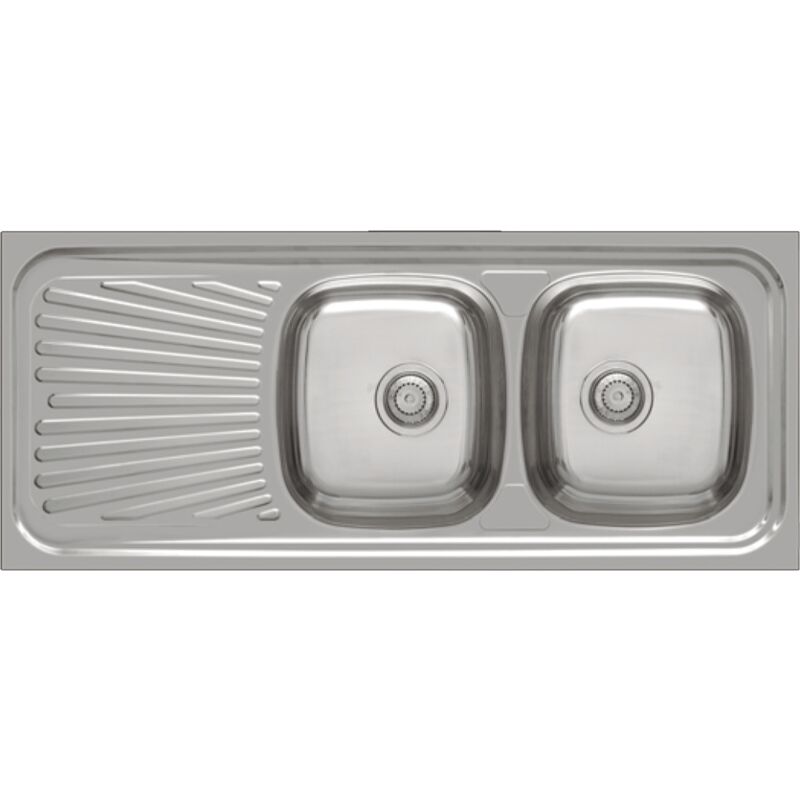 

Fregadero para mueble con escurridor Malasia 135 cm(alto)50 cm(largo) Opción Sin orificio para grifo con escurridor a la der.