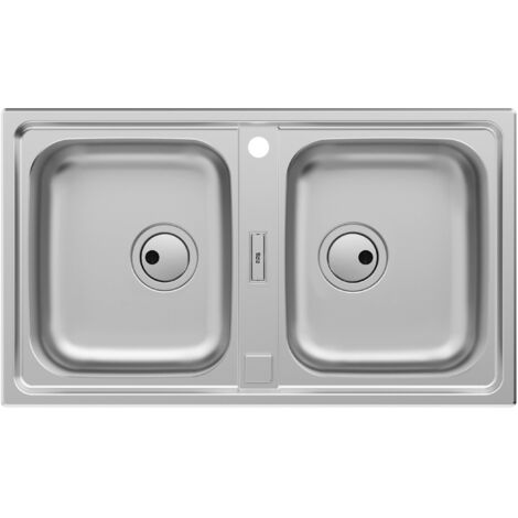 Fregadero reversible de dos cubetas SIENA - ROCA