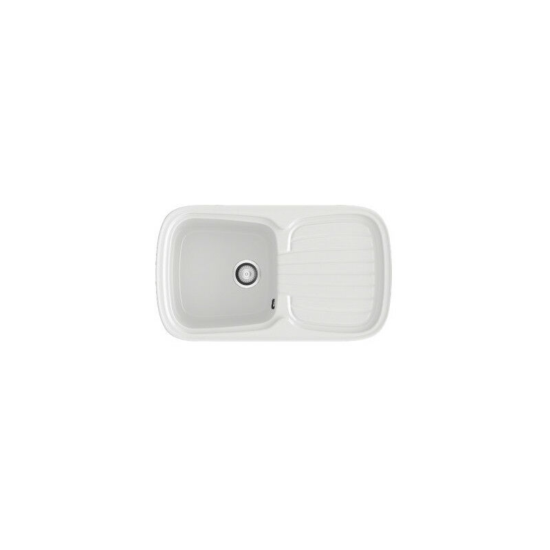 

Fregadero sintético Diamante 106 Sobre encimera 106_Gloss Blanco - Poalgi