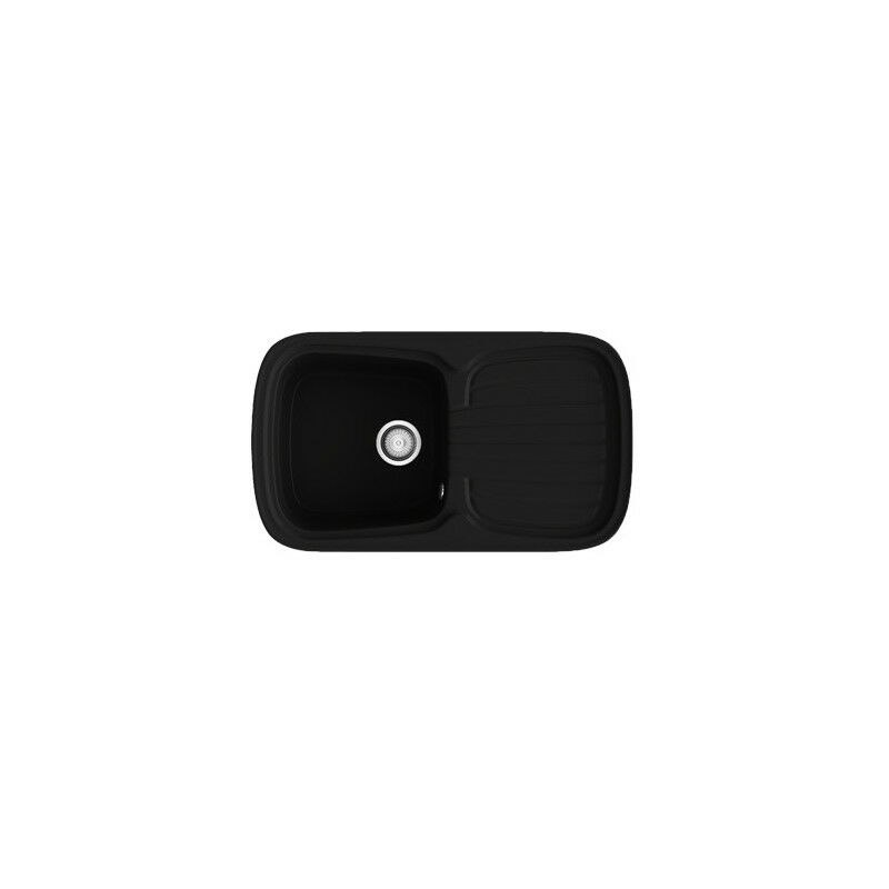 

Fregadero sintético Diamante 106 Sobre encimera 106_Gloss Negro Liso - Poalgi