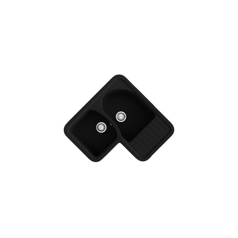 

Fregadero sintético Jade 118 Sobre encimera 118_Gloss Negro Liso - Poalgi