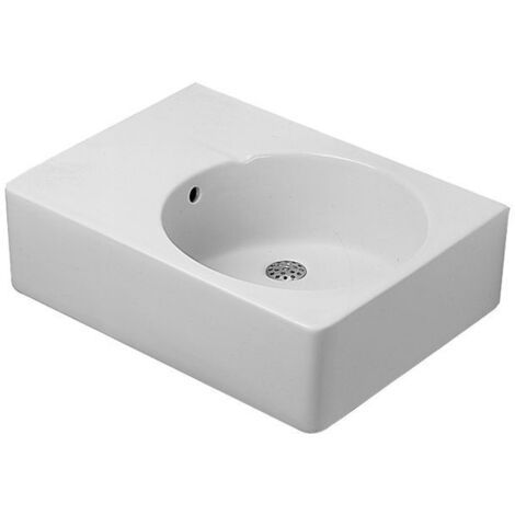 Fregadero universal Duravit Scola 615mm con rebosadero, agujero para grifo preperforado en el fregadero izquierdo, color: Blanco con Wondergliss - 06846000001
