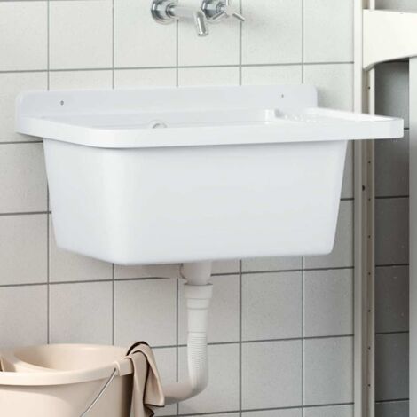 Fregadero utilitario de pared resina  60x40x28 cm