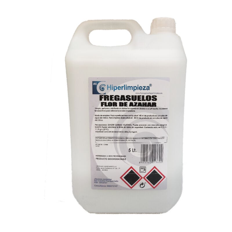 

Hiperlimpieza - Fregasuelos aroma flor azahar 5L