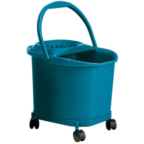 Fregasuelos con ruedas 23610 DENOX- FAMESA  Azul
