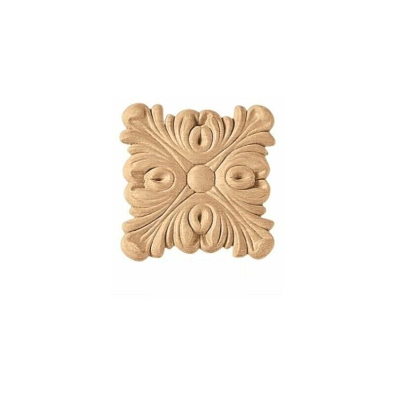 Image of Fregio decorazione in legno cod 13108 - mm 75 x 75