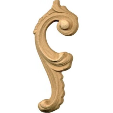 Fregio Mobili Pasta di Legno finitura Grezza Verso Sx 35x92 mm art.03.4860 - 2pz