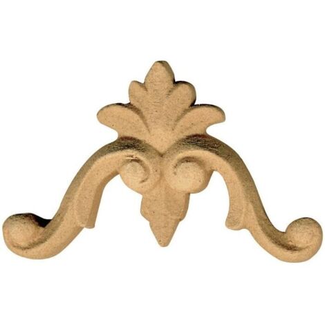 Fregio Mobili Pasta Di Legno Grezzo 60X42H Mm Decoro Restauri Decorazione Arte 034517
