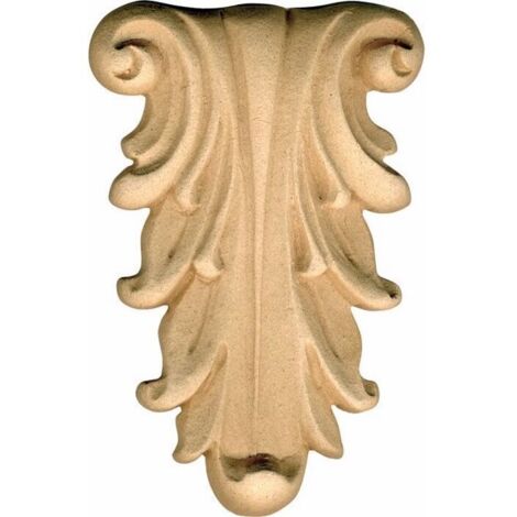 Fregio per Mobili in Pasta di Legno finitura Grezza 70x100 mm art.03.4866