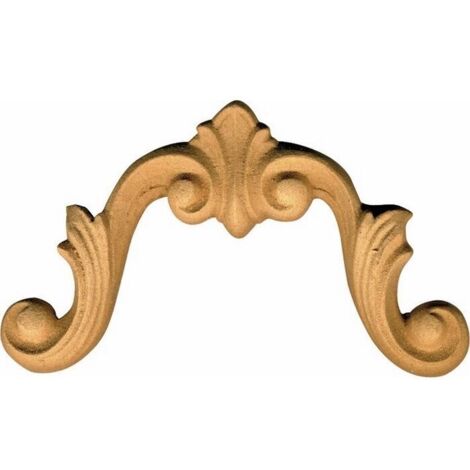 Fregio per Mobili in Pasta di Legno finitura Grezza 97x60 mm art. 03.4045 pz. 2
