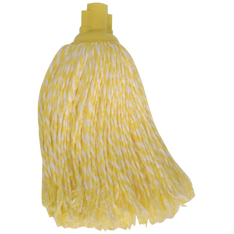 

Fregona de microfibra 150 GR Blanco/Amarillo . - MSV