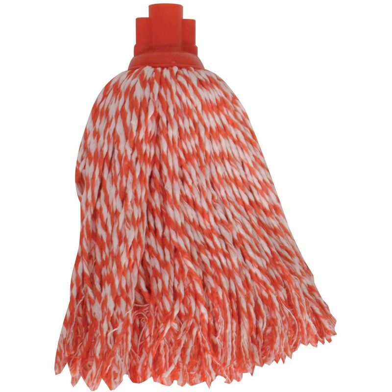

Fregona de microfibra 150 GR Blanco/Rojo . - MSV