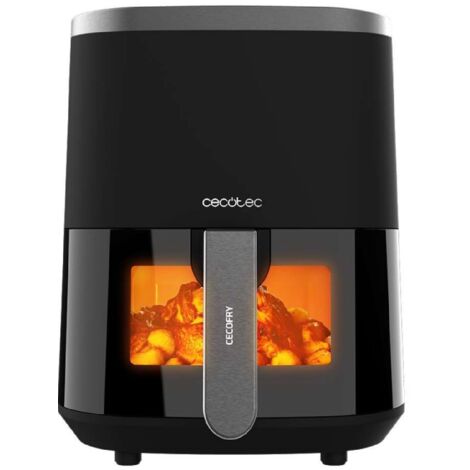 Freidora Cecotec Cecofry Fantastik Ventana 4 litros negra 1400 W
