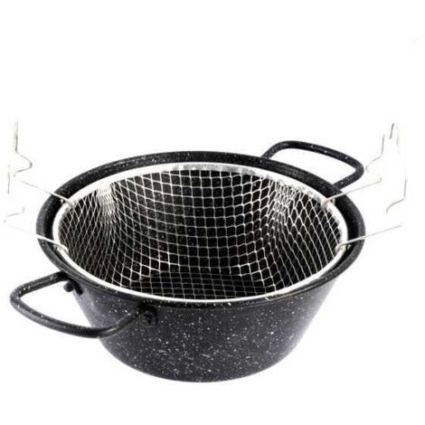 Freidora de acero con cesta Q-Flex de 26 cm de diámetro