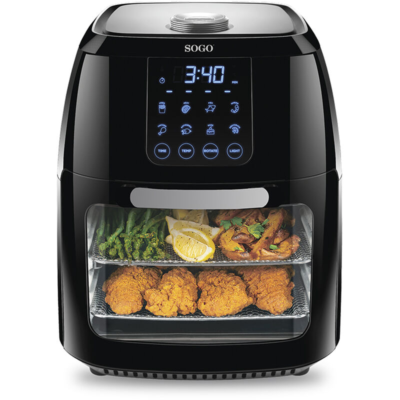 

Freidora de Aire Caliente 6,0L, Horno - Automático 1800W, pantalla táctil