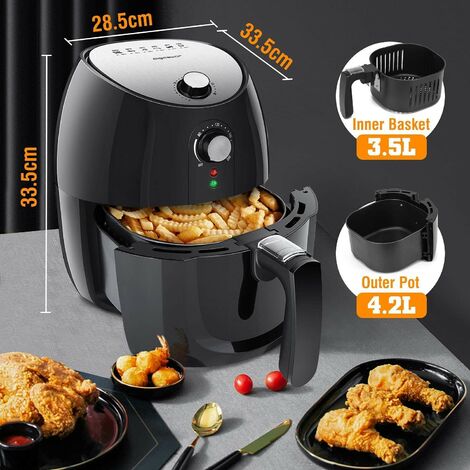 Freidora de aire sin aceite Aigostar Hayden Pro 3,5L