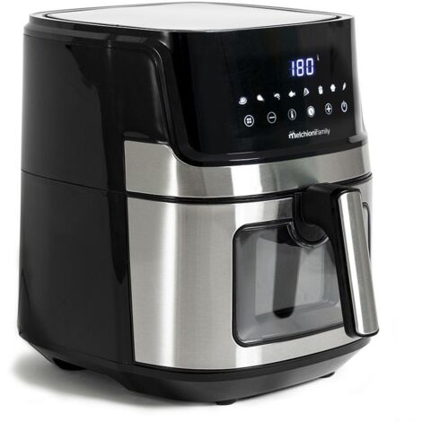 Freidora eléctrica Melchioni 6.5L negra 1600 W