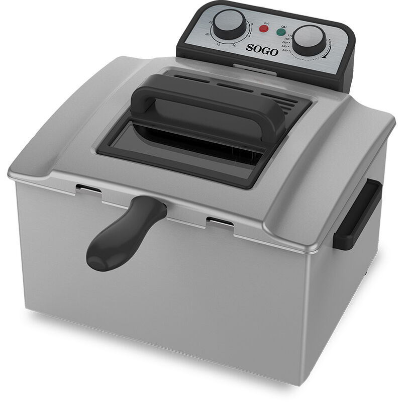 

Freidora profesional de acero inoxidable 3000W, 5 Litros - Regulador Temperatura