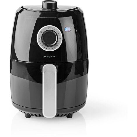 freidora sin aceite 100w negra - KAAF120FBK - nedis -