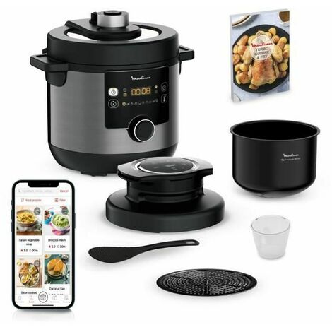 Cecotec Freidora Sin Aceite 5 L De Aire Cecofry Full Inox Black 5500 Con  Accesorios. 1450 W, Dietética Y Digital, Negro