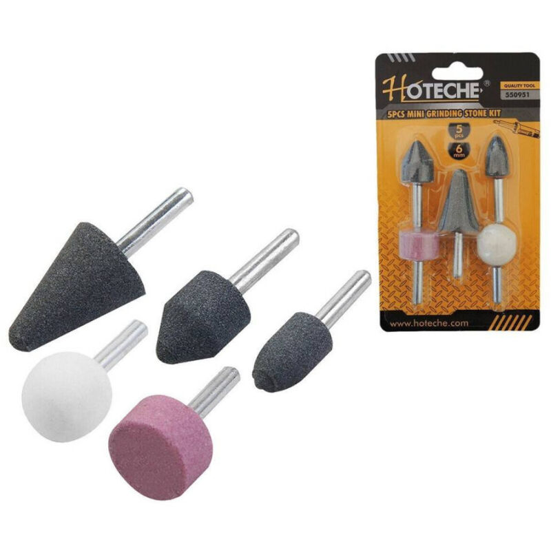 Image of Trade Shop Traesio - Trade Shop - dremel mini bohrer bohrer set 5 stück 6MM schleifmittel -