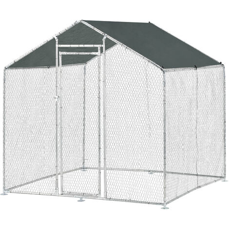 Freilaufgehege Wels mit Sonnendach 2x2x2 m [pro.tec]