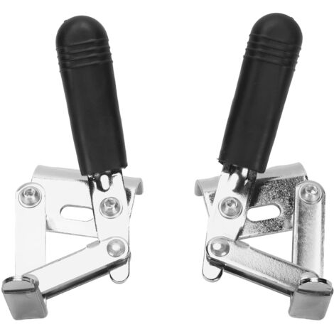 Frein d'urgence haute sensibilité pour fauteuil roulant, en métal nickelé - Paire de freins de sécurité