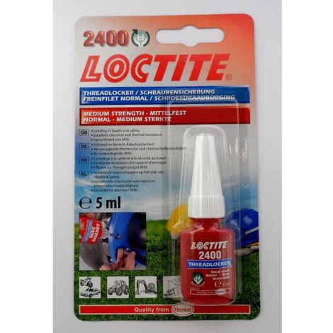Frein filet Loctite Bleu Loctite 2400, Durcissement 24 h, 5 ml Force : Moyen ( Prix pour 1 )