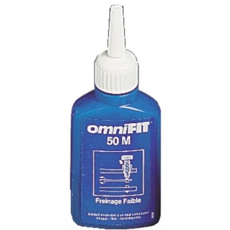 Frein filet Omnifit 100 M résistante au cisaillement moyenne flacon de 50 grammes - OMNIFIT