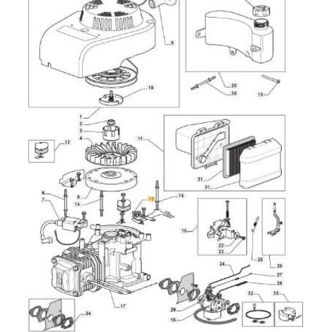 FREIN VOLANT MOTEUR 293030005-0001 ORIGINAL STIGA - 118550376/0