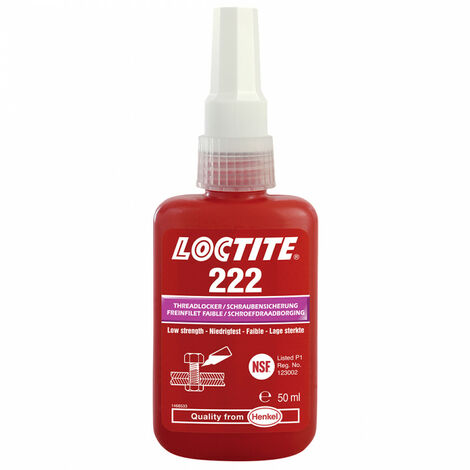 FREINFILET FAIBLE USAGE GENERAL LOCTITE 222 FLACON 50ML