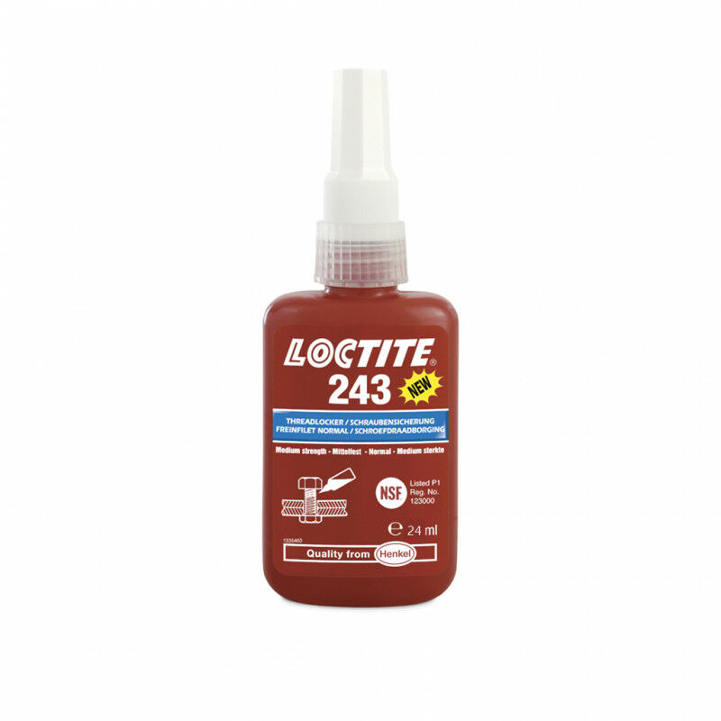 Loctite - Frein Filet Moyen Usage Général 243 Flacon 24mL