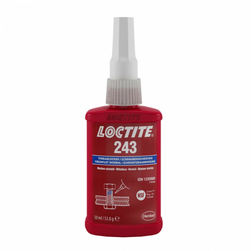 Frein Filet Moyen Usage Général Loctite 243 Flacon 50mL