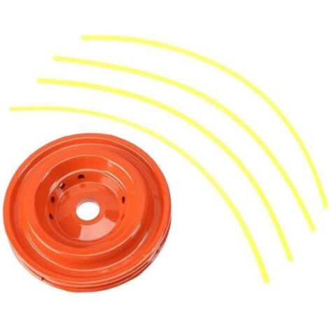 Freischneiderkopf aus Legierung zum effektiven Schneiden von Unkraut für Rasenmäherzubehör (Orange)