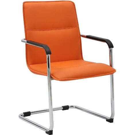 Freischwinger Seattle Kunstleder orange