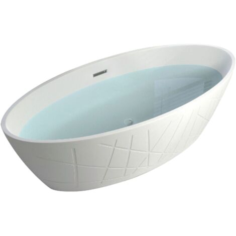 Freistehende Badewanne LAS VEGAS 170 x 80 x 56 cm
