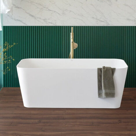 Freistehende Badewanne RUST im rechteckigen Design 150 cm