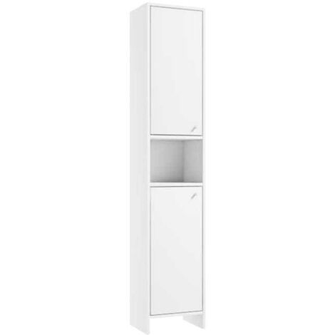 Freistehende Badezimmersäule, mattweiß, 30 cm Diana