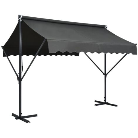 Freistehende Markise 300x300 cm Anthrazit
