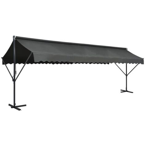 Freistehende Markise 600x300 cm Anthrazit