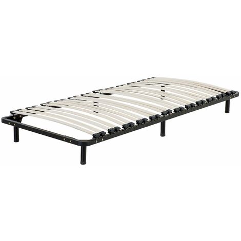Freistehender Lattenrost schwarz/weiß für alle Betten 90x200 cm - Schwarz