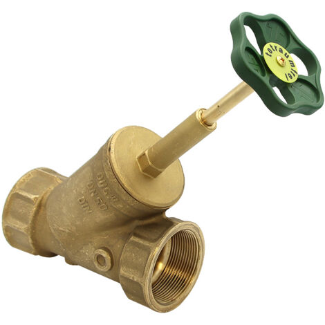 Freistromventil Muffenanschluss 1/2" bis 2" mit Dämmschale ohne Entleerung mit EPDM-Dichtungen und steigende Spindel
