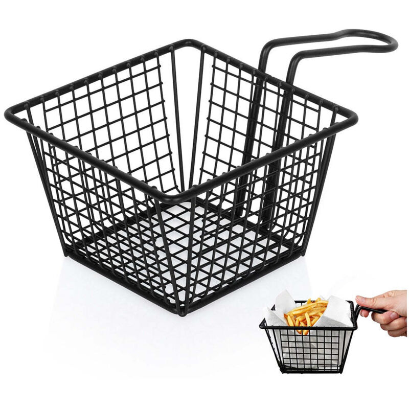 French fries basket black 22x13x8 cm 8